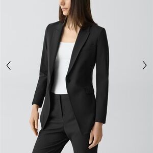 Theory Black Suit - Etiennette Blazer and Demetria Pant